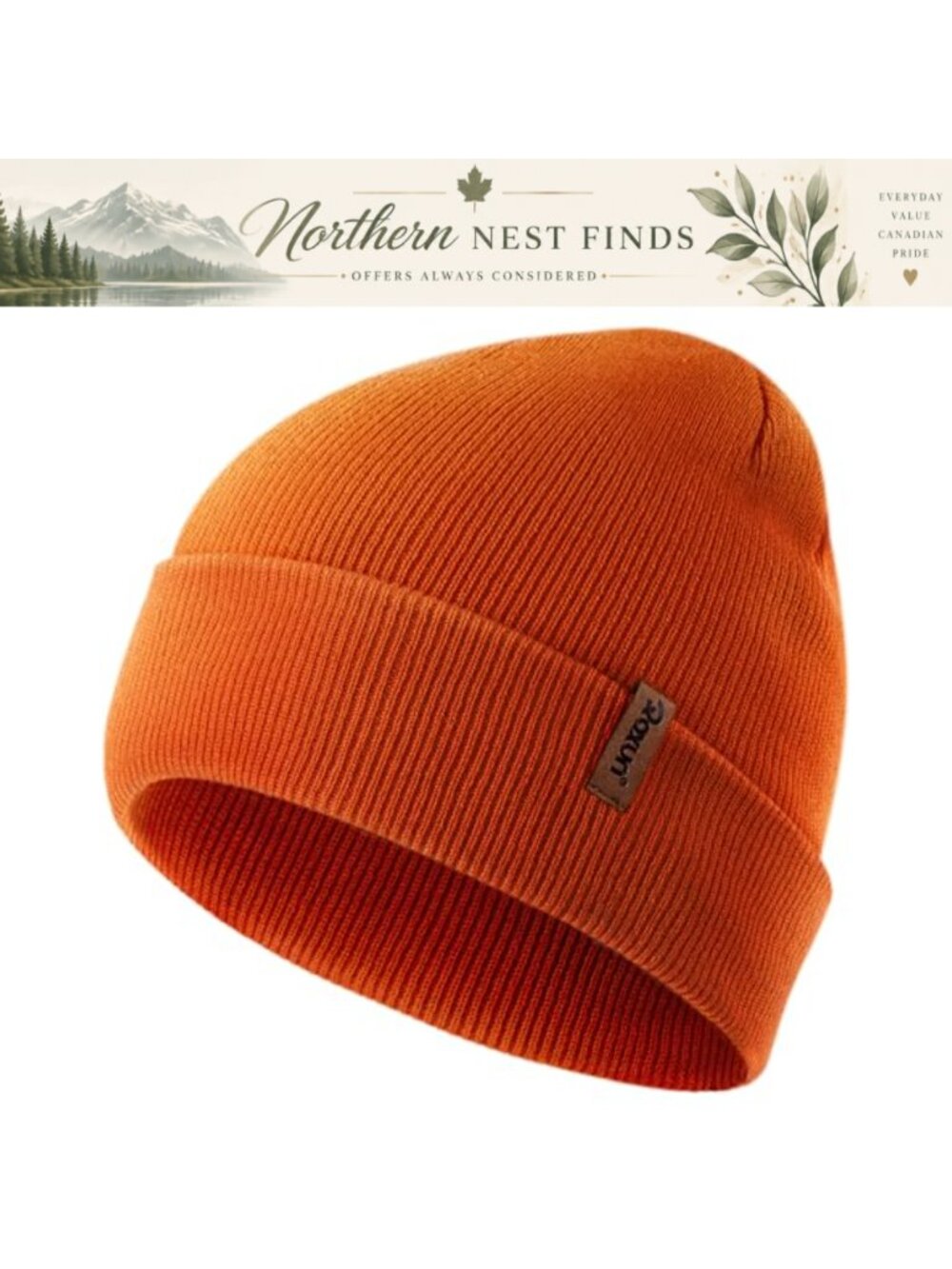 ROXUN Knit Beanie Soft Warm Winter Hat Unisex Stocking Cap